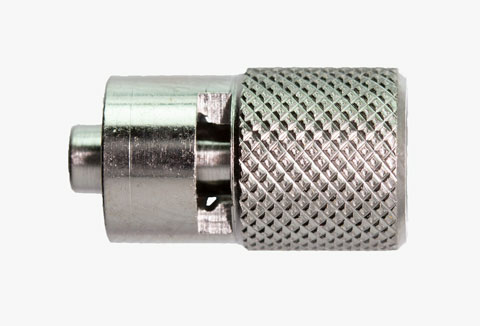 A1464 Male Luer Lock (13/32 knurled), 1/4-28 female thread